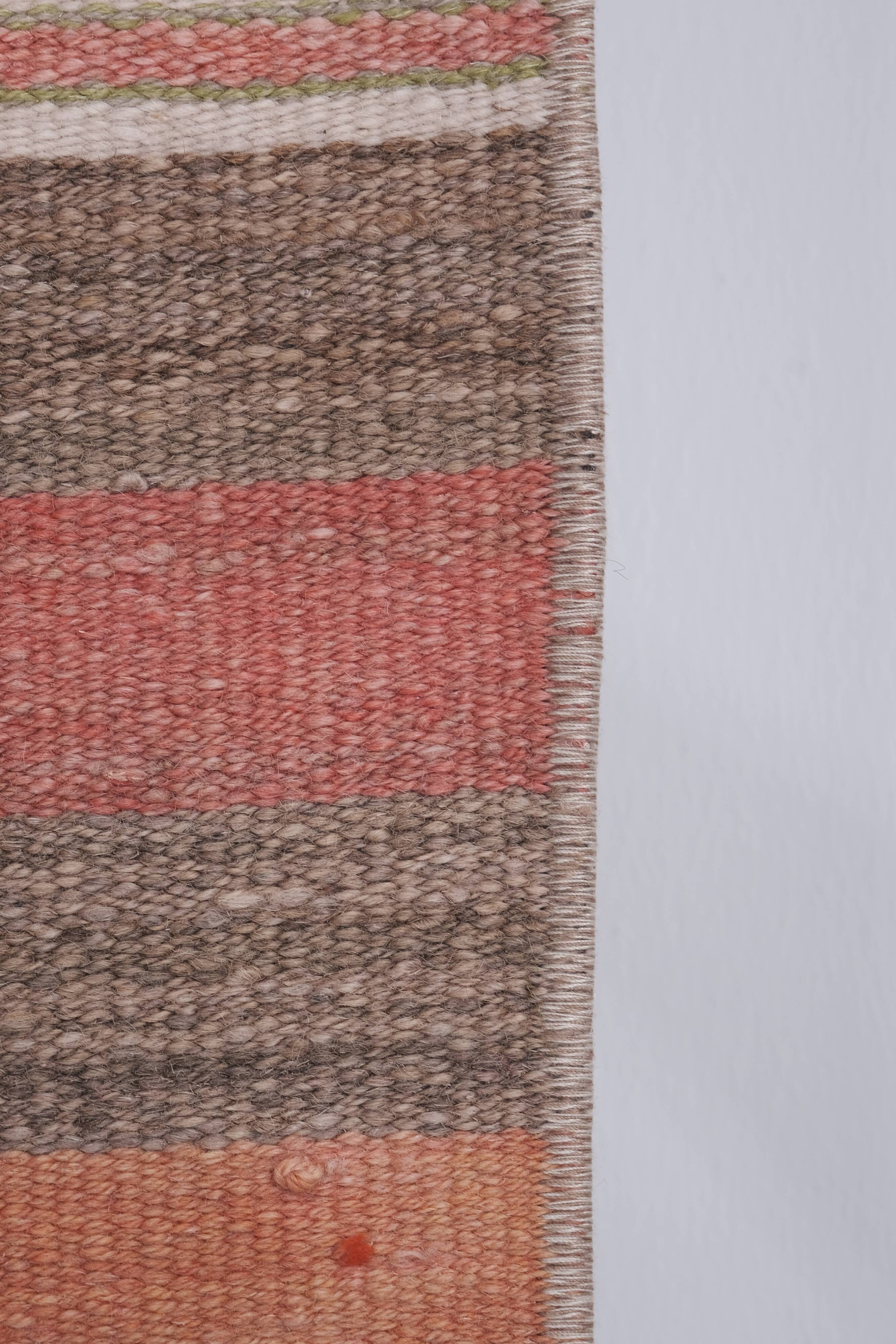 Vintage Turkish rug from Oushak, handwoven 75x353 cm