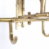 Portemanteau en laiton façon bambou