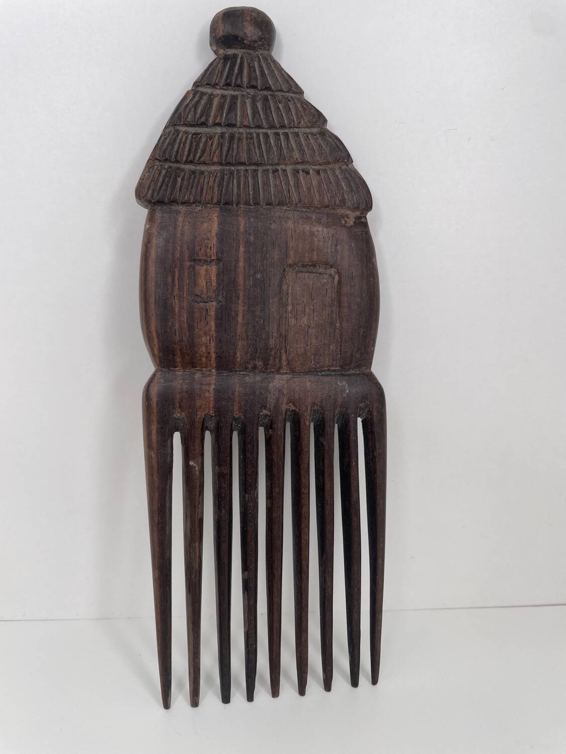 Old ethnic comb in exotic wood