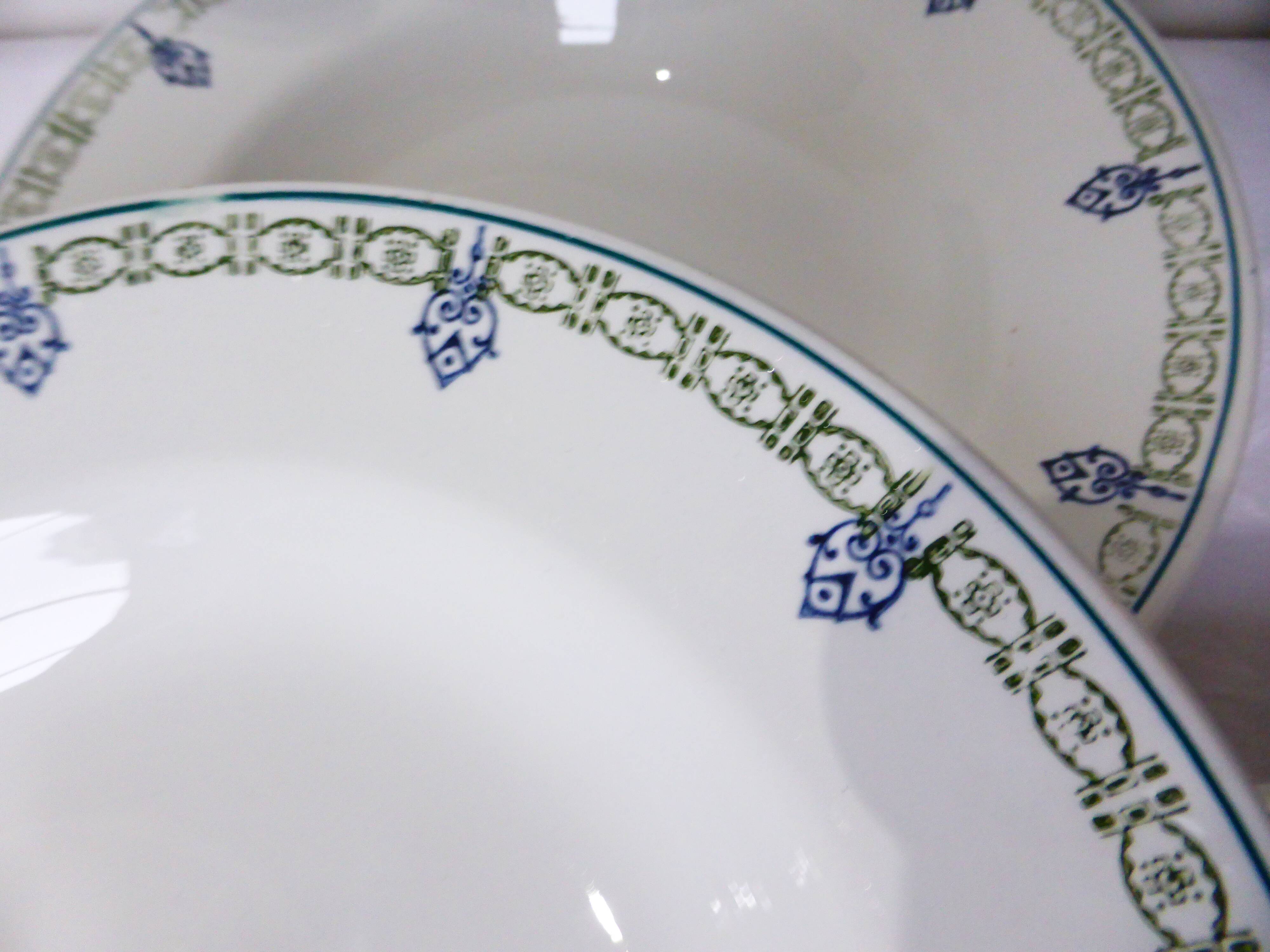 4 vintage St Amand deep plates 211259
