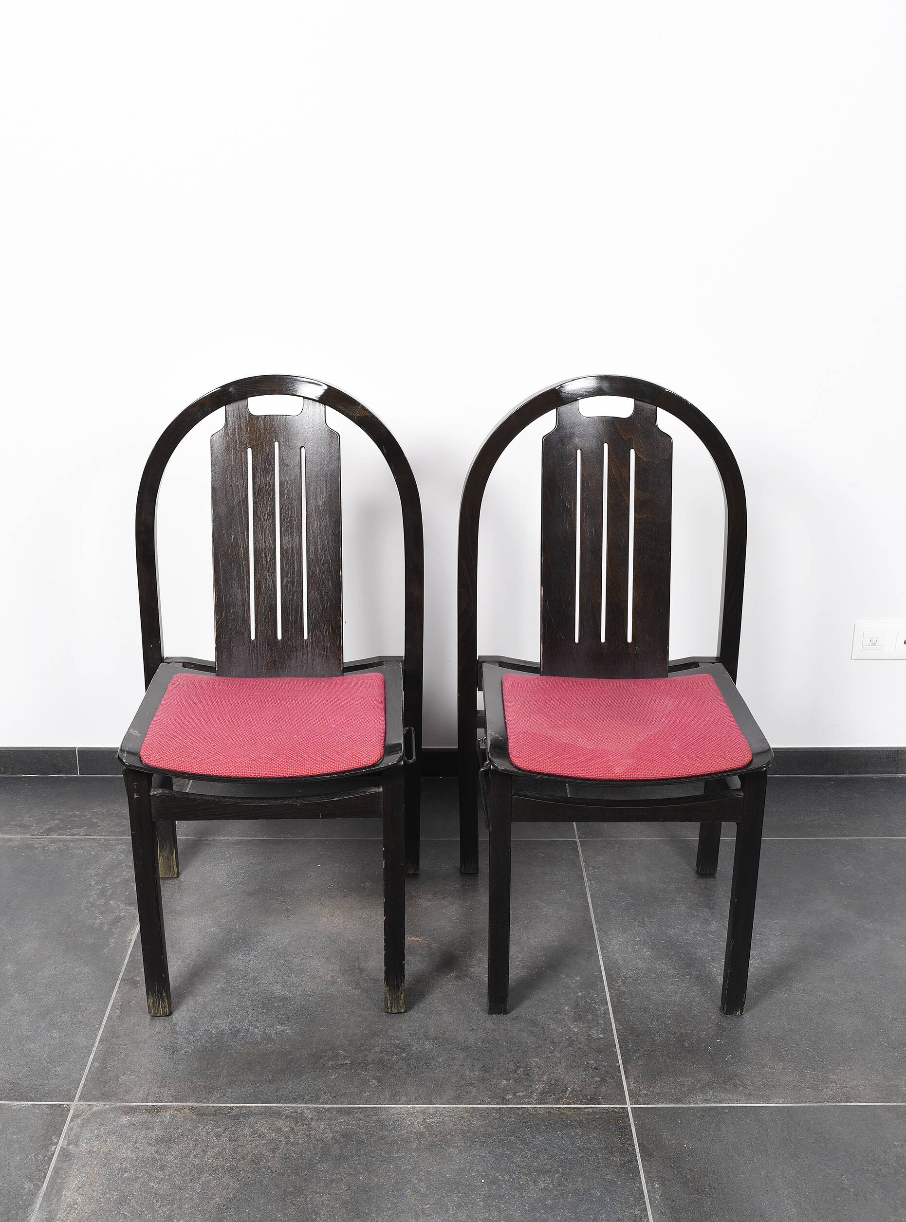 Ensemble de 4 chaises vintage Baumann modèle Argos