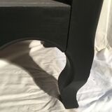 Oak, black and gray bookcase
