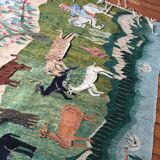 Vintage Egyptian Tapestry Ramsès Wissa Wassef circa 1960