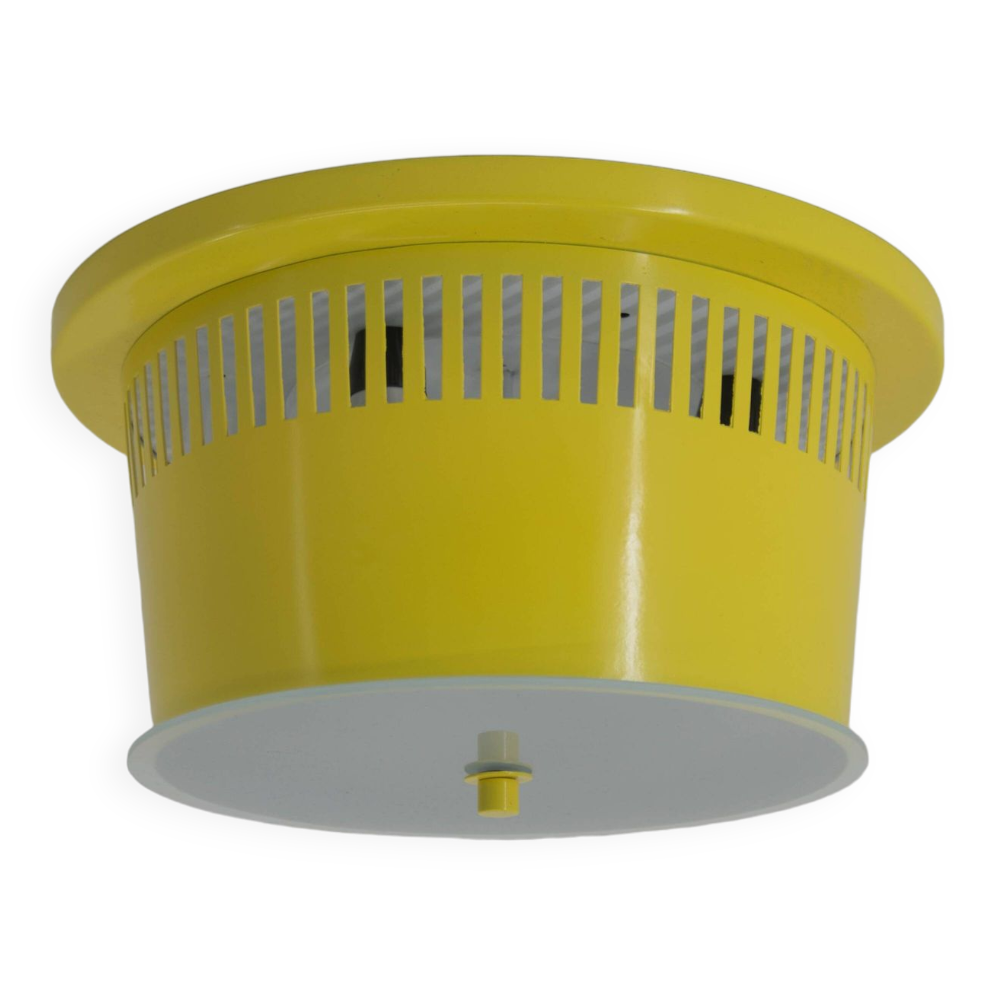 Big Yellow Flush Mount, 1960s, 4 Items Available, Restored