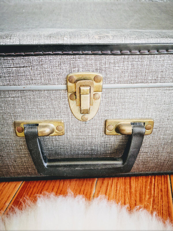 Grey suitcase