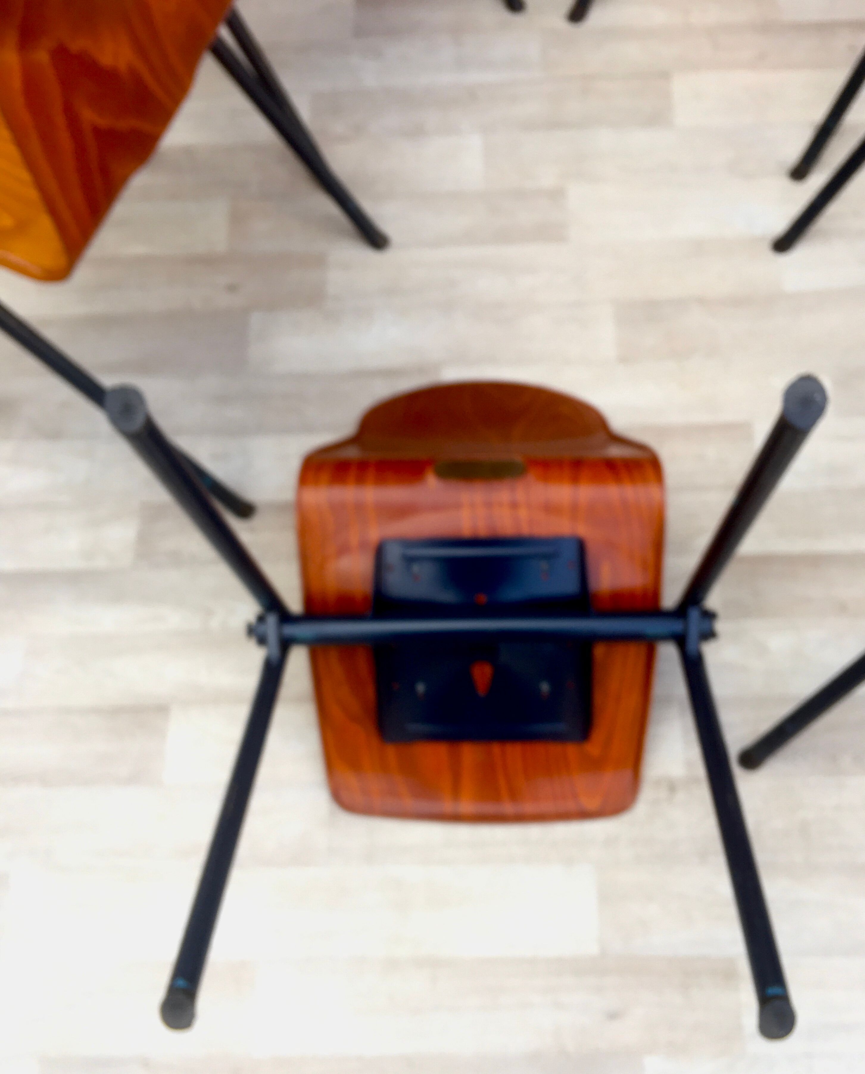 Set of 6 Galvanitas S30 industrial chairs