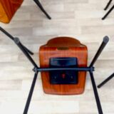 Set of 6 Galvanitas S30 industrial chairs