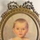 Portrait d'un bébé, jeune enfant du XIXème siècle