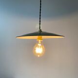 Pair of old vintage enamelled suspensions