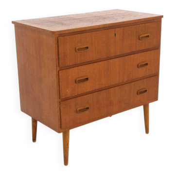 Scandinavian teak chest of drawers, Sweden, 1960