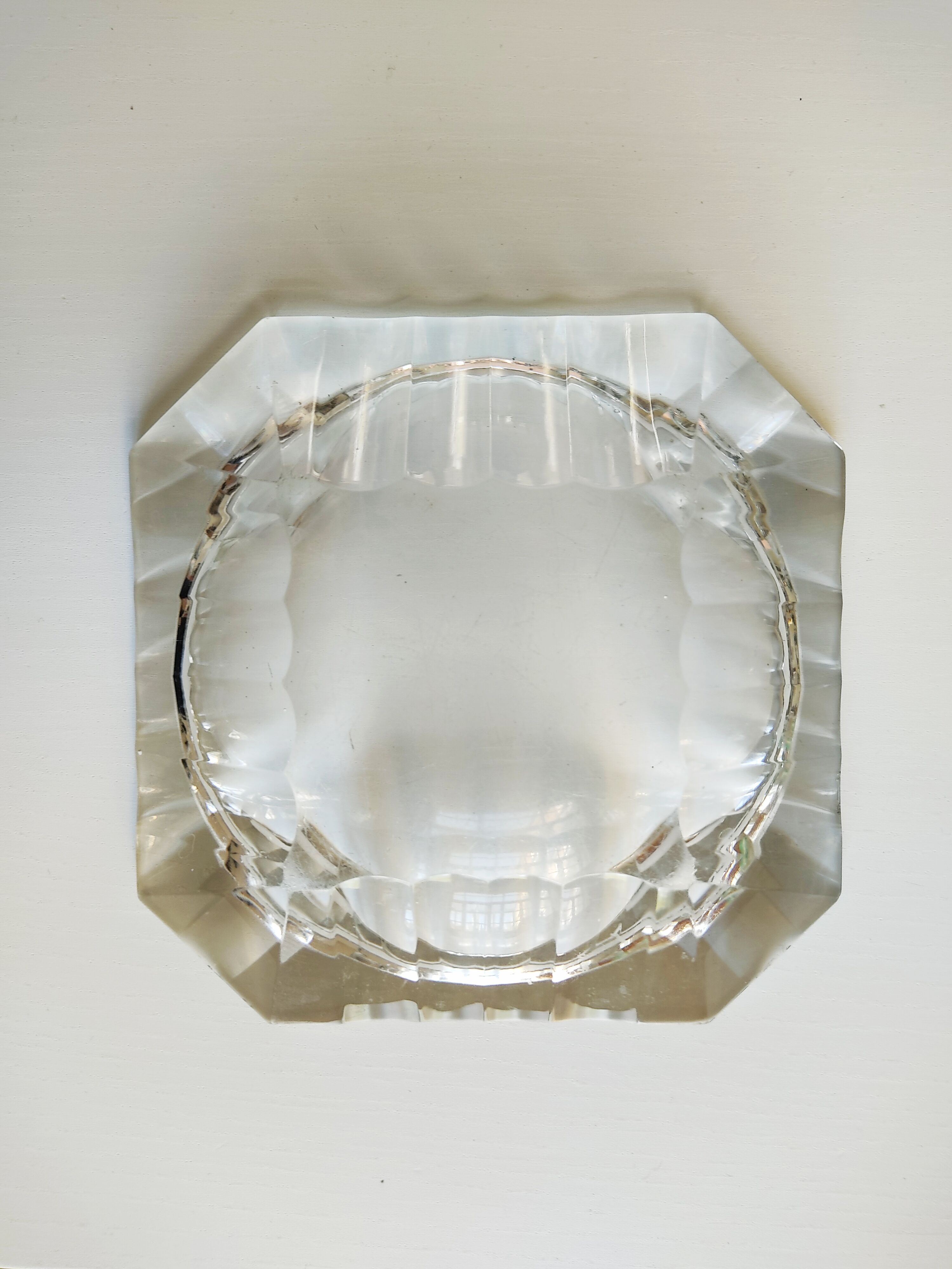 Val Saint Lambert crystal ashtray
