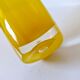 Vintage yellow transparent gradient ovoid vase