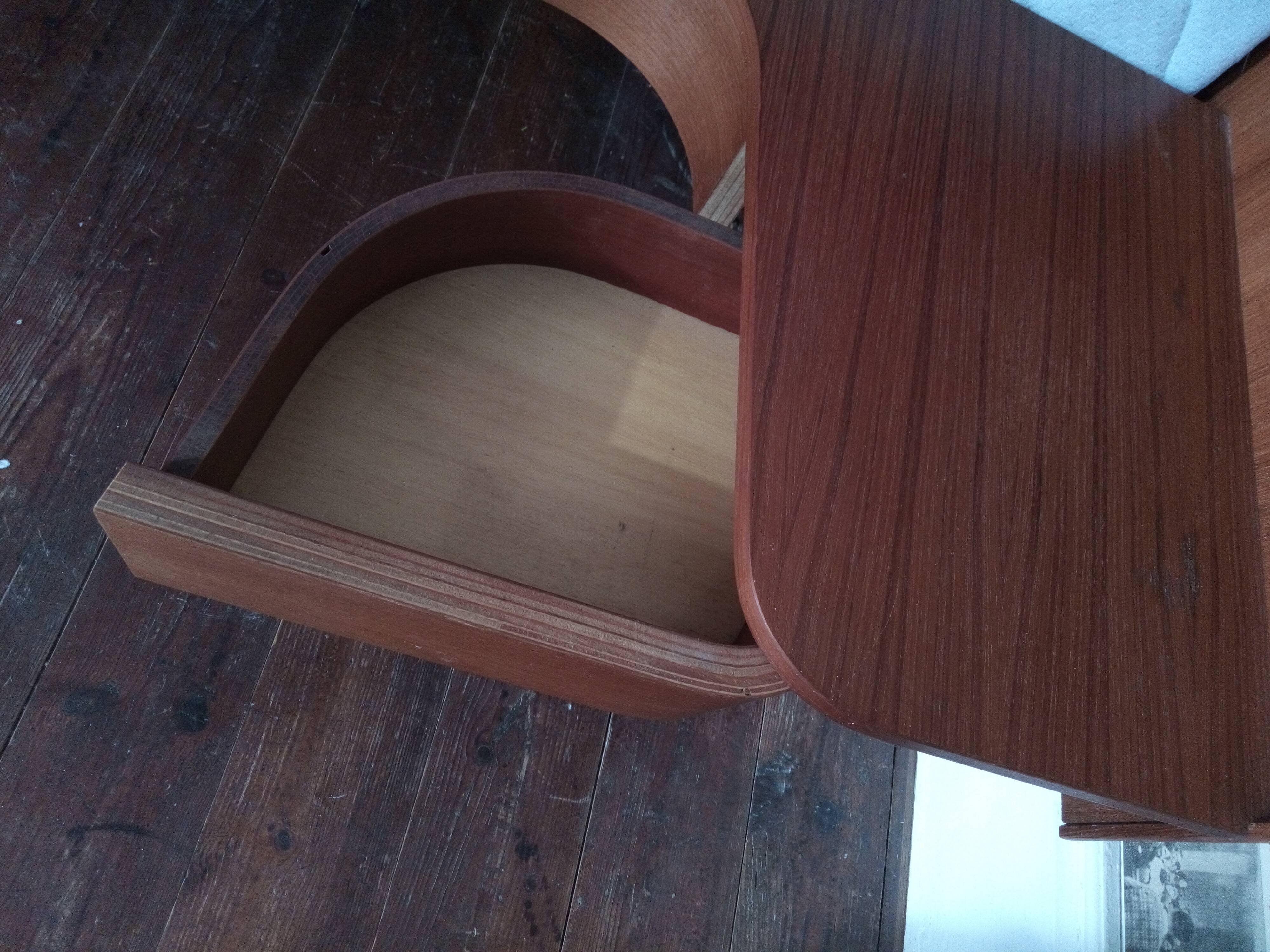 Vintage Scandinavian teak bed 1960