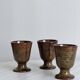 Lot de 3 petits mugs en céramique émaillée