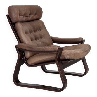 1970s, Danish design by Georg Thams, lounge chair, furniture leather.