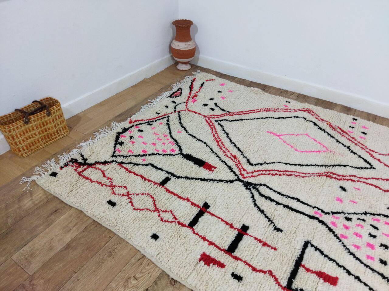 Handmade Moroccan Berber rug 310 X 194 CM