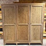 Old hardware cabinet in pitch pine - Early 20th century - Sandblasted