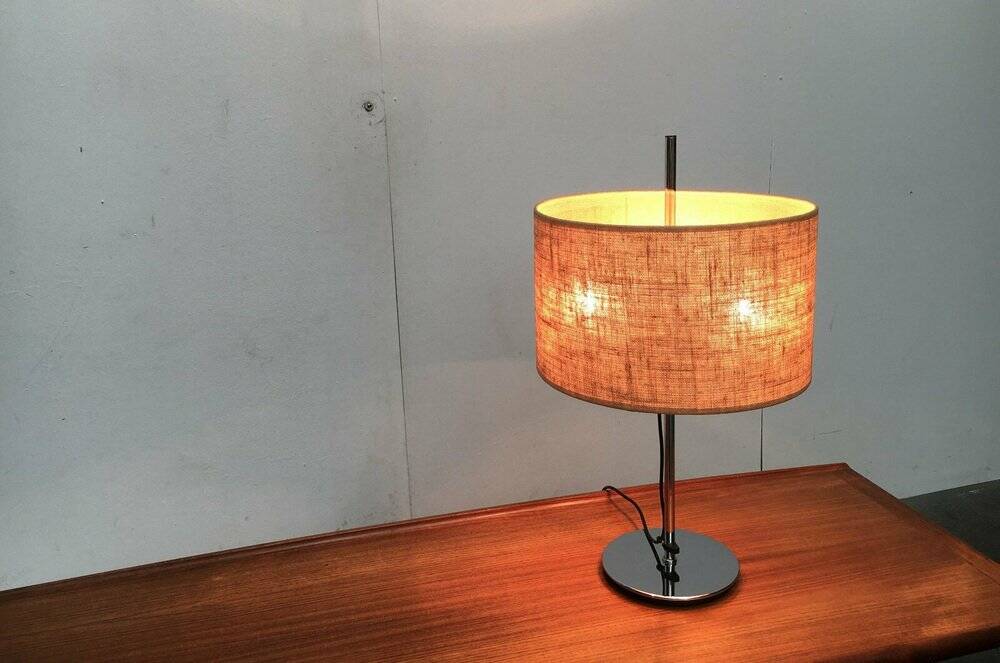 German table lamp from the mid-century space age by Staff Leuchten, 1960s.
