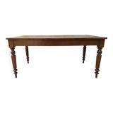 Oak farm table with two extensions