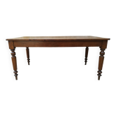 Table de ferme en chêne deux allonges