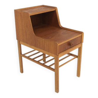 Table de chevet scandinave, Ferdinand Lundqvist, Suède, 1960