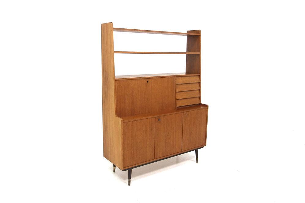Scandinavian teak secretary desk, Bräntorps, Sweden, 1960