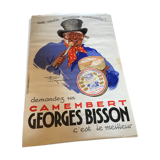 Old poster Camembert Georges Bisson 1937