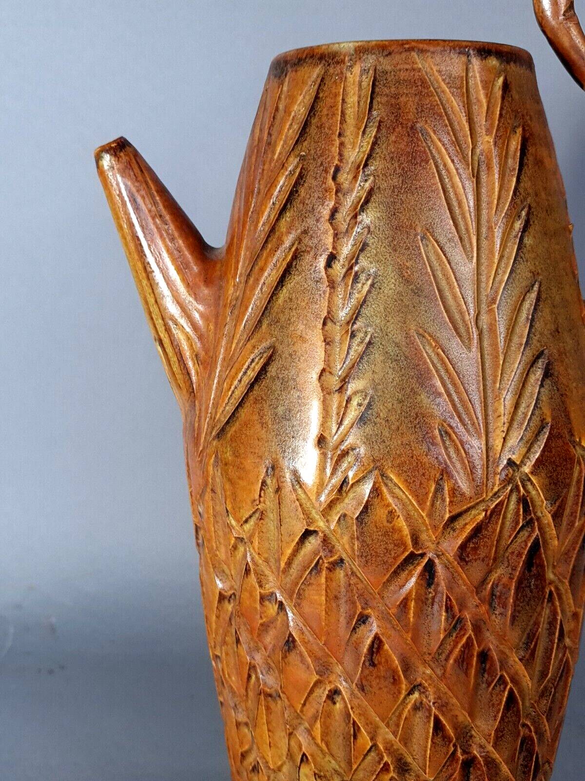 Large original ceramic pitcher Marius Bessone Vallauris vintage 50s B808