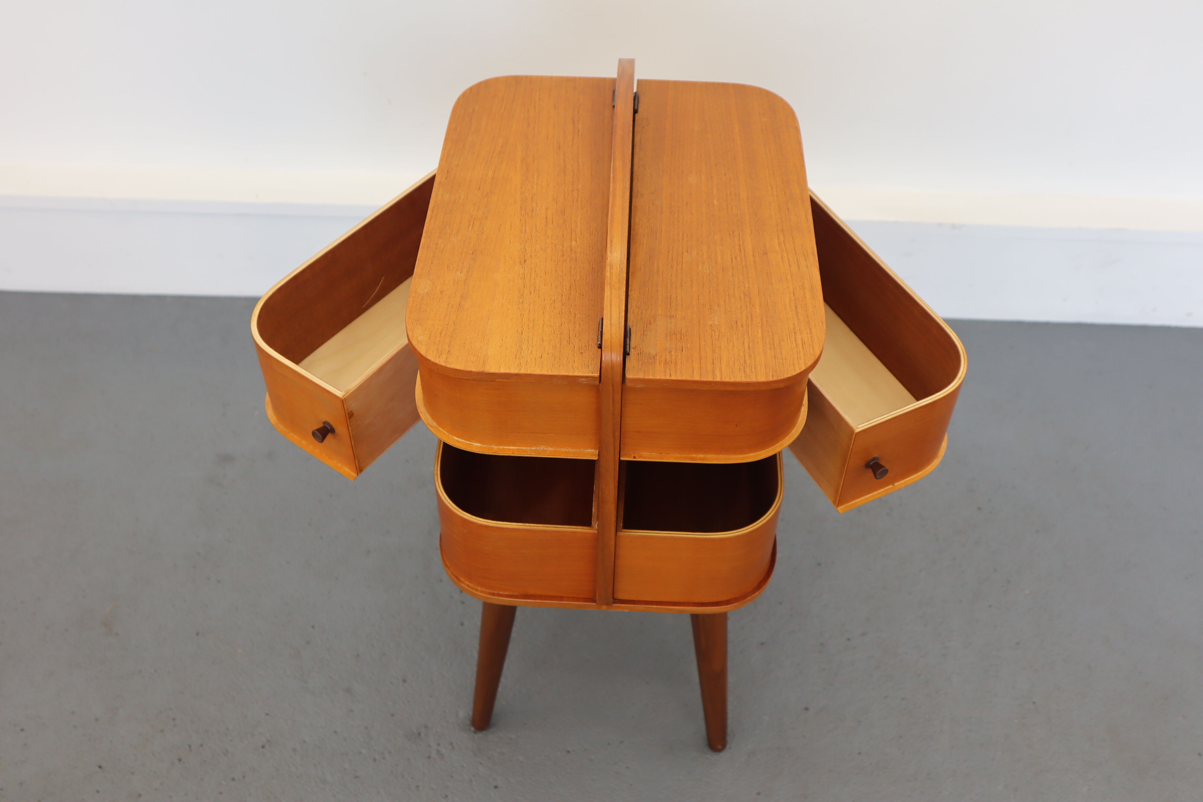 Wooden Sewing Cabinet, 1960s