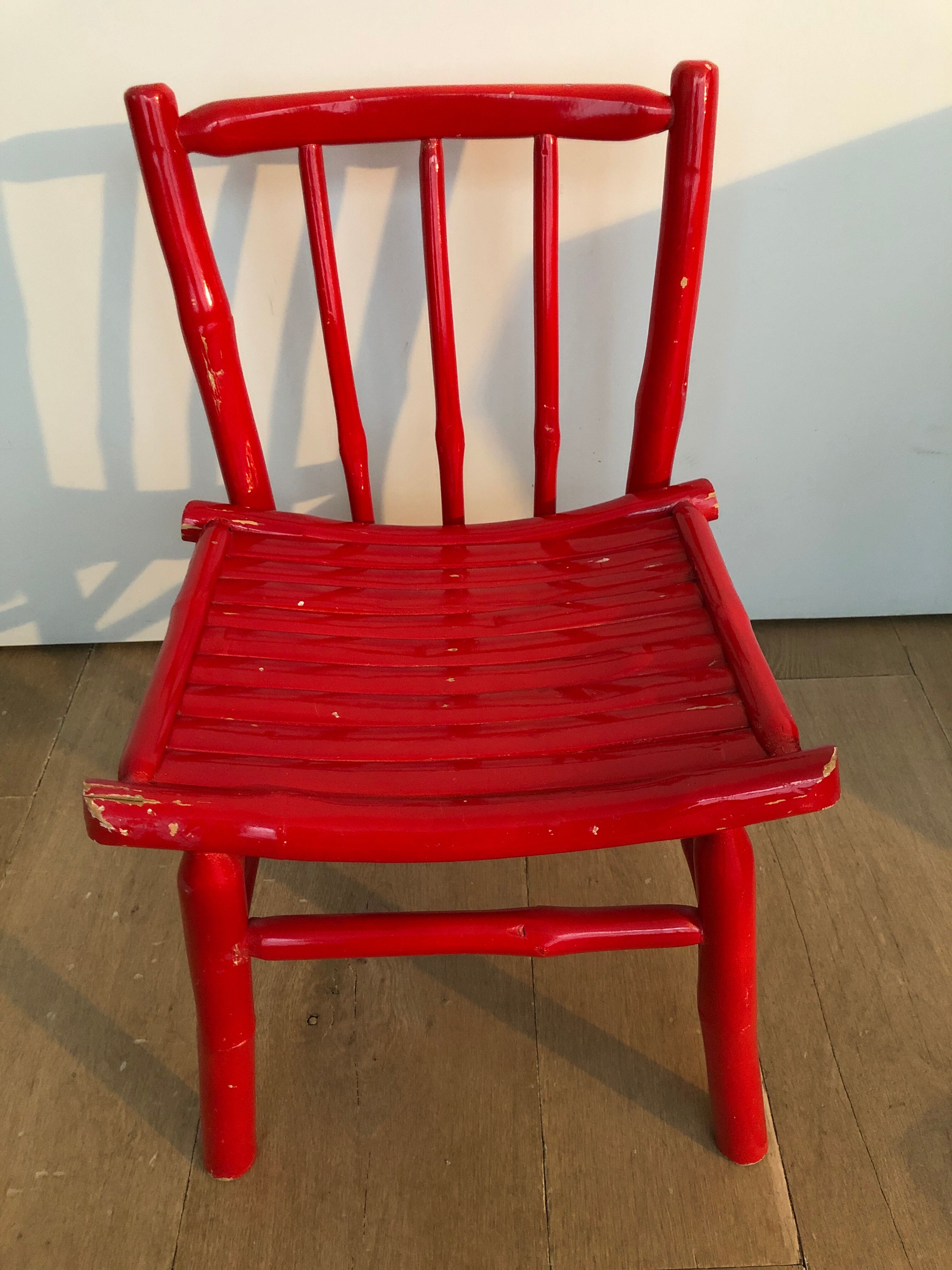 Red child chair