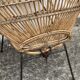 Pair of rattan armchairs