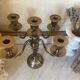 Two-tone solid brass chandelier