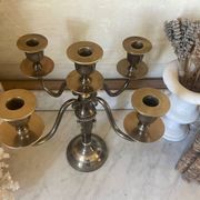 Chandelier en laiton massif bicolore