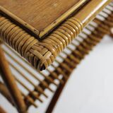 Rattan bedside table