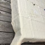 Nappe neuve lin brodé HS avec 8 serviettes