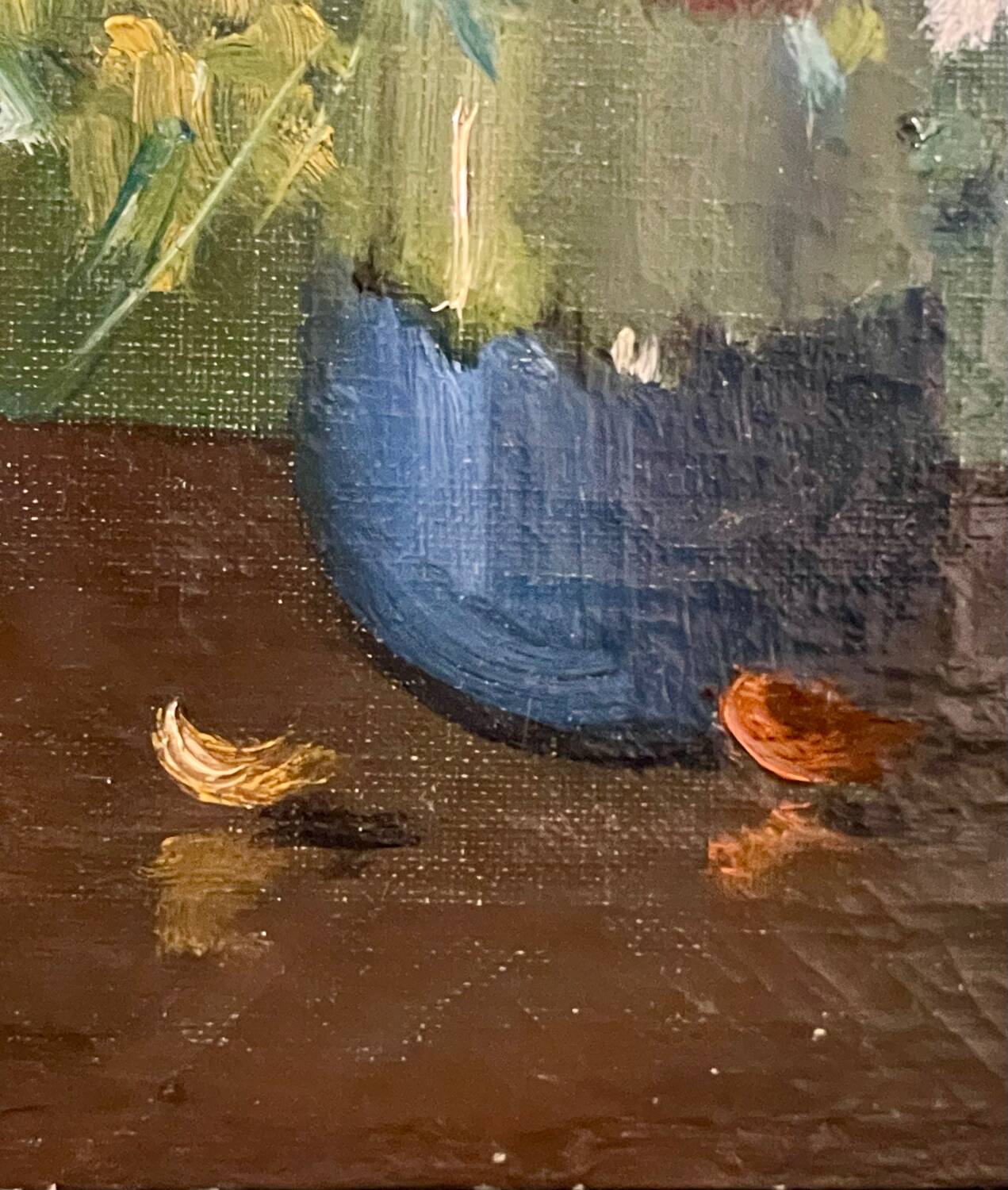 Antique flower painting
