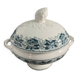 Badonviller half-porcelain soup tureen