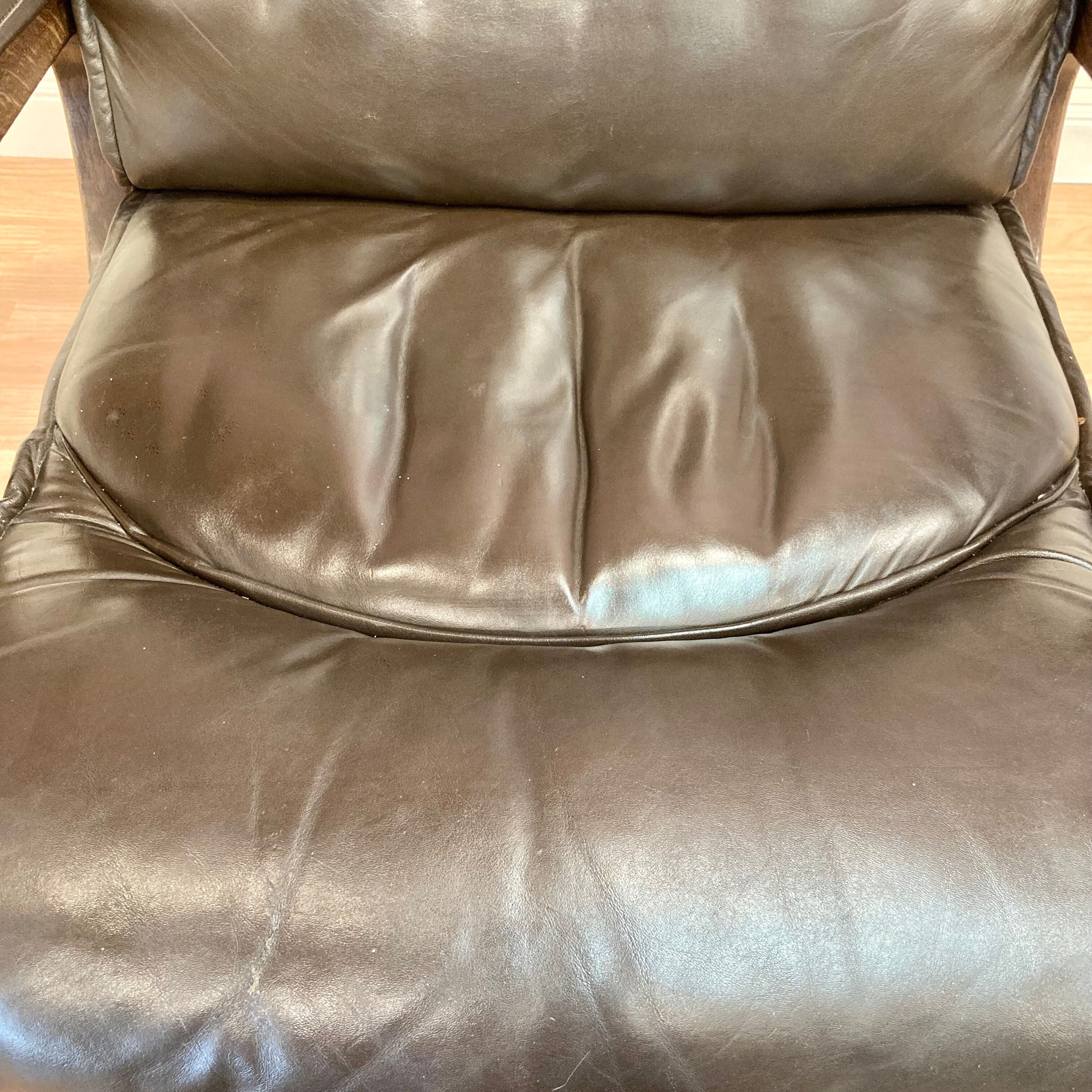 Swivel armchair and its ottoman "drabert" for "gerd lange".
