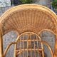 Vintage woven rattan armchair – bohemian charm – vintage – 70s – 80s