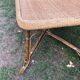 Rattan and wicker table
