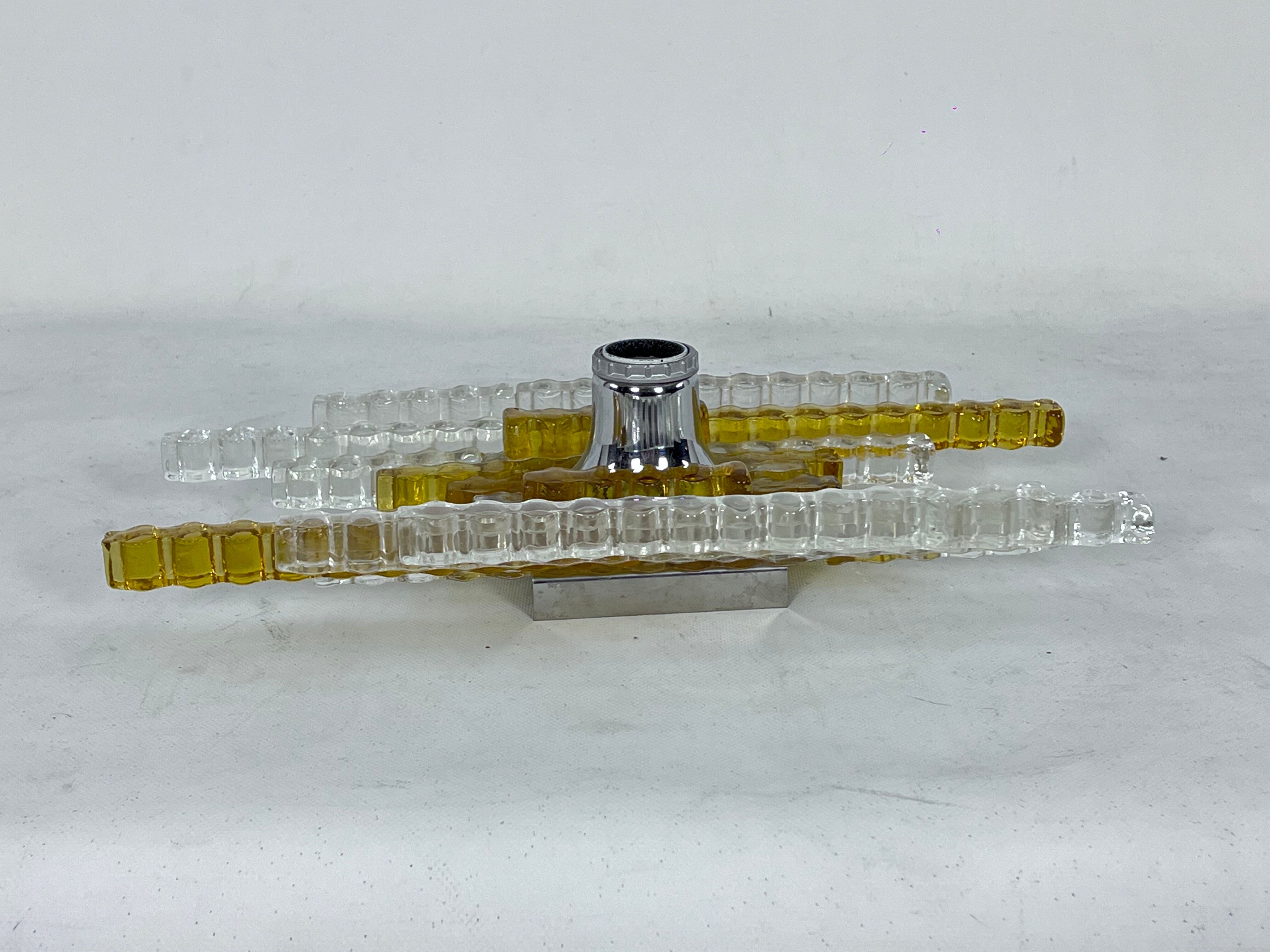 Wall lamp in Murano glass Italy Poliarte 1970s