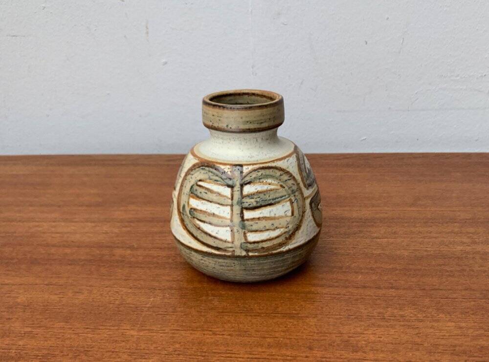 Danish vase from the mid-century pottery studio of Søholm, 1960s.