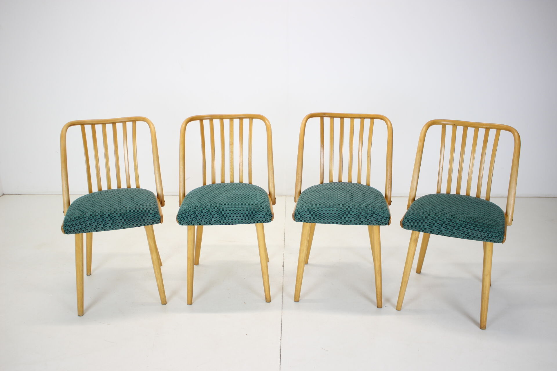 1960s Antonin Suman Set of Four Dining Chairs, Czechoslovakia