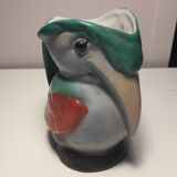 Pichet ancien zoomorphe en porcelaine forme toucan
