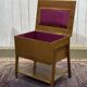 English mahogany sewing cabinet from the 1970s