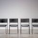 Set of four Spaghetti Fly Line chairs for Cmp Padova Italy 1970