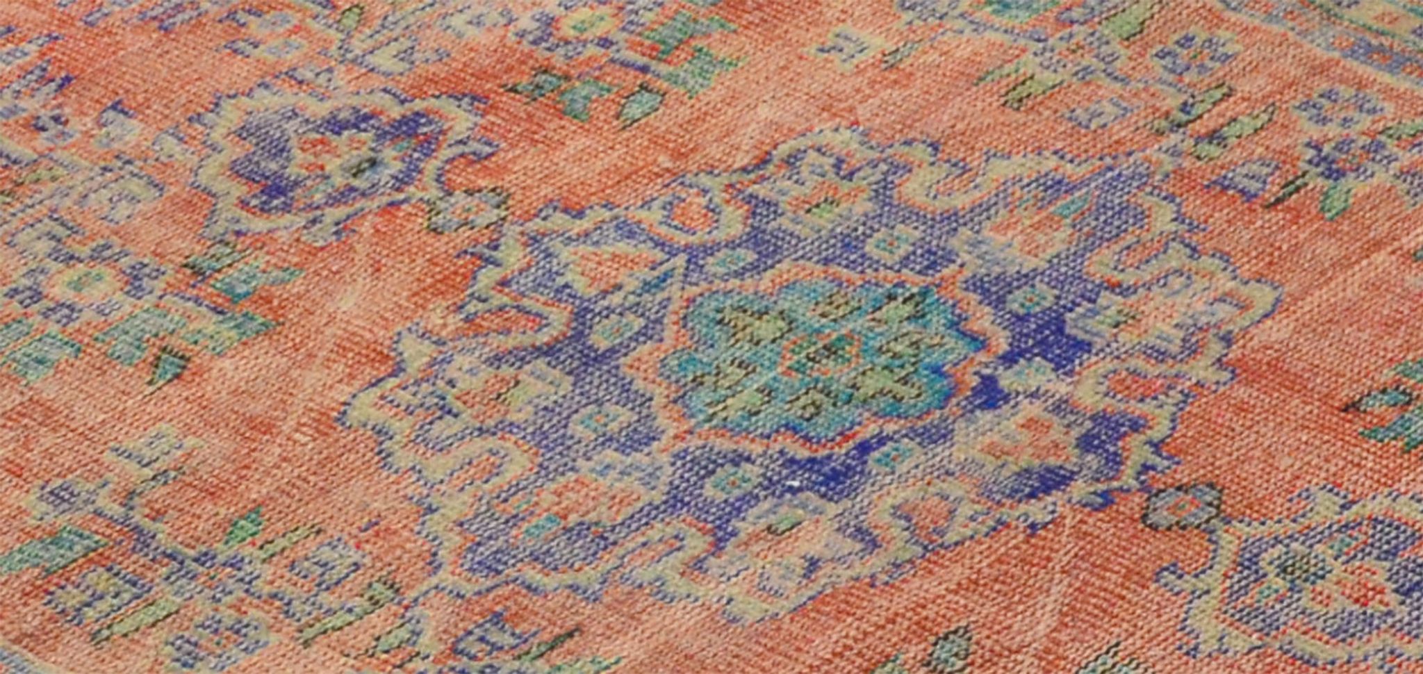Anatolian handmade vintage rug 221 cm x 157 cm