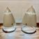 Pair of large metal osram lamps 1950.