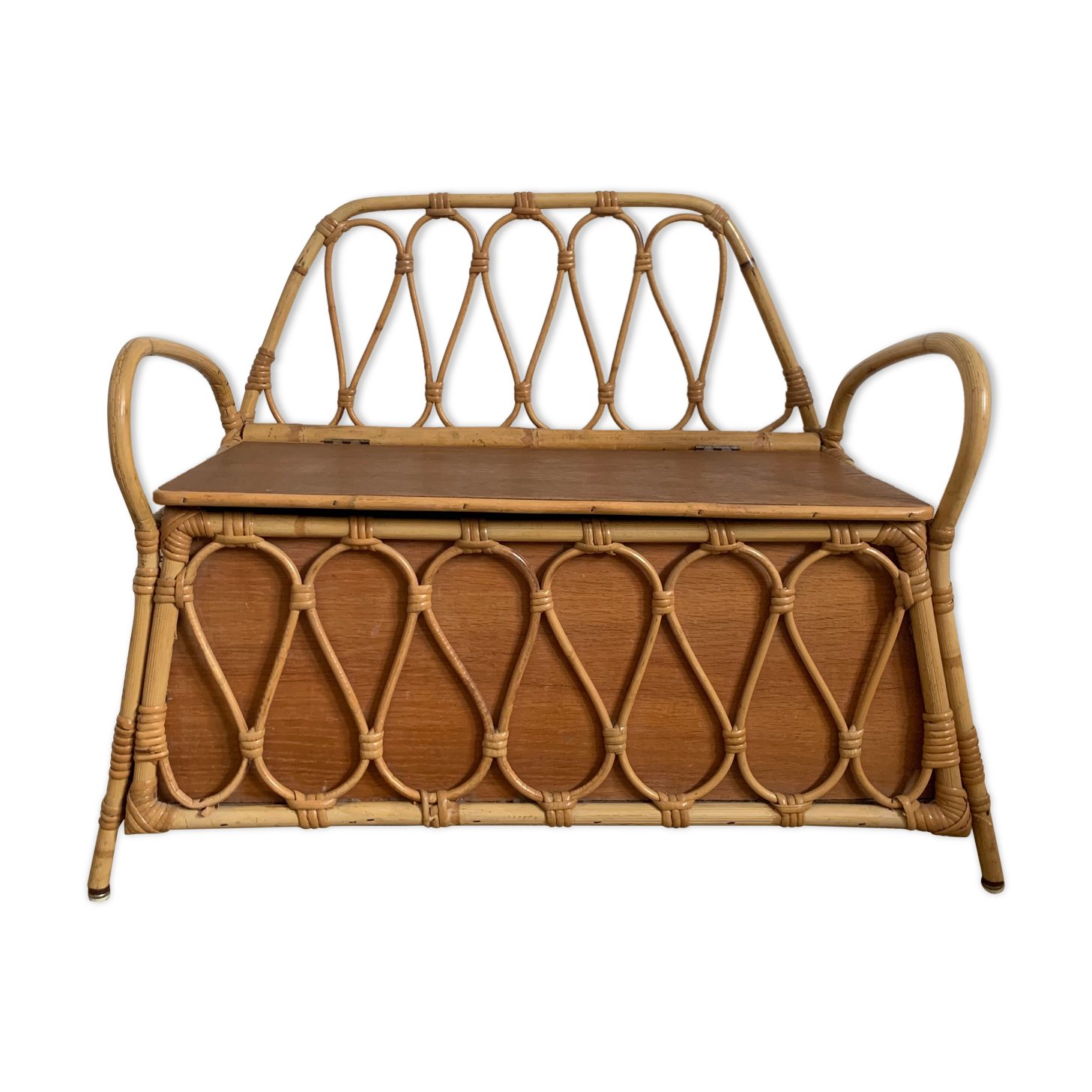 Rattan toy box