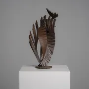 Sculpture en fer constructiviste abstraite, signée CH, Pays-Bas, années 1960 – II